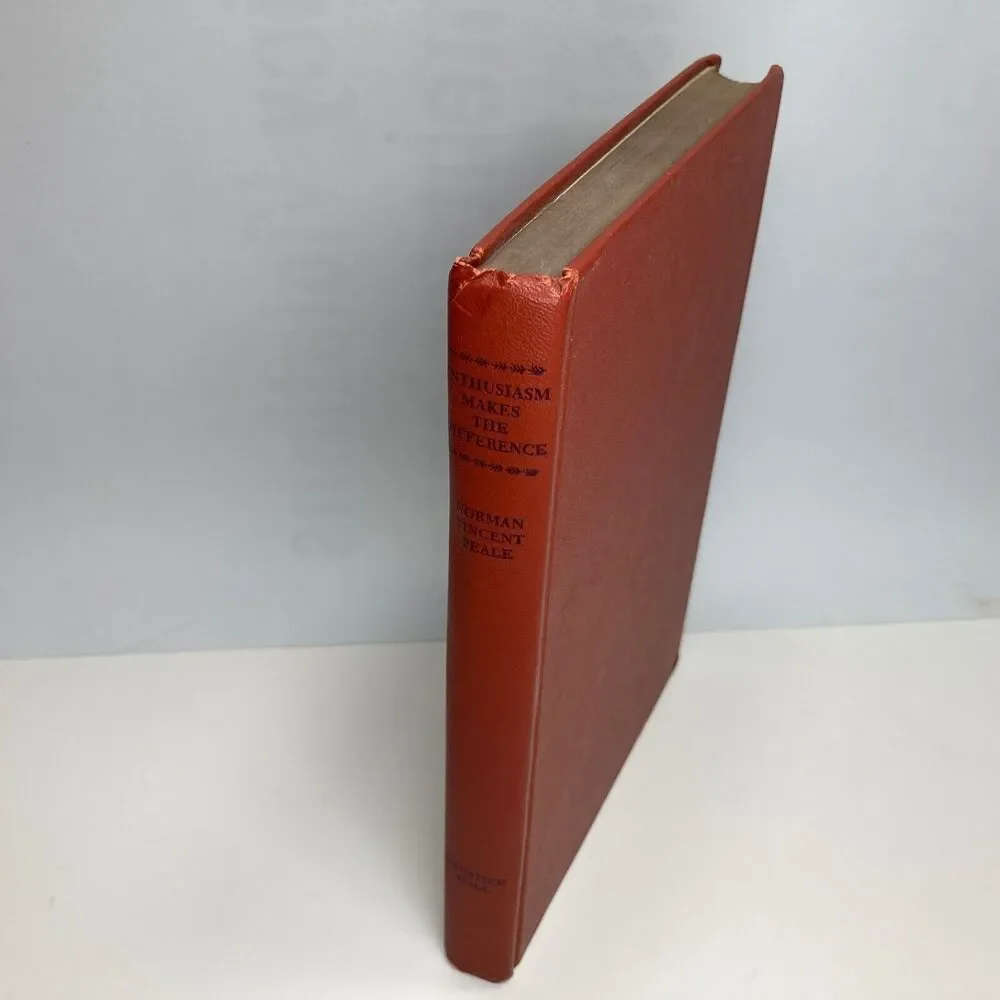 Enthusiasm Makes the Difference, Norman Vincent Peale Vintage 1967 HC Hard Cover